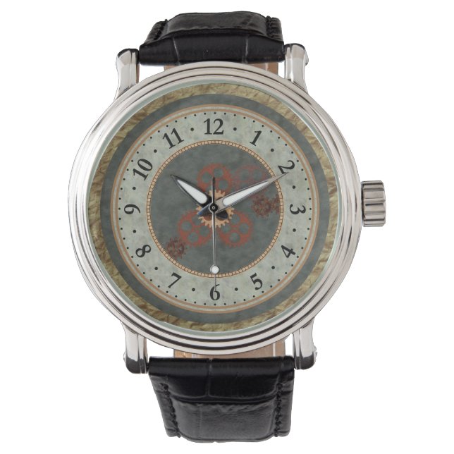 Multi Textured Geared Watch (Front)