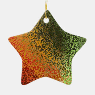 Multi tones Grunge Ceramic Ornament