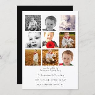 Multi Use Personalized Nine Photo Template