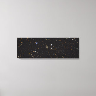 Multi-Wavelength Galaxies Panorama | Hubble & JWST Canvas Print