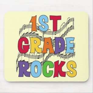 Multicolor 1st Grade Rocks Tshirts and Gifts Mouse Pad
