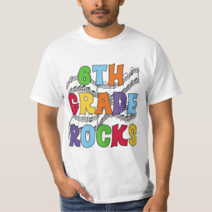 Multicolor 6th Grade Rocks Tshirts and Gifts