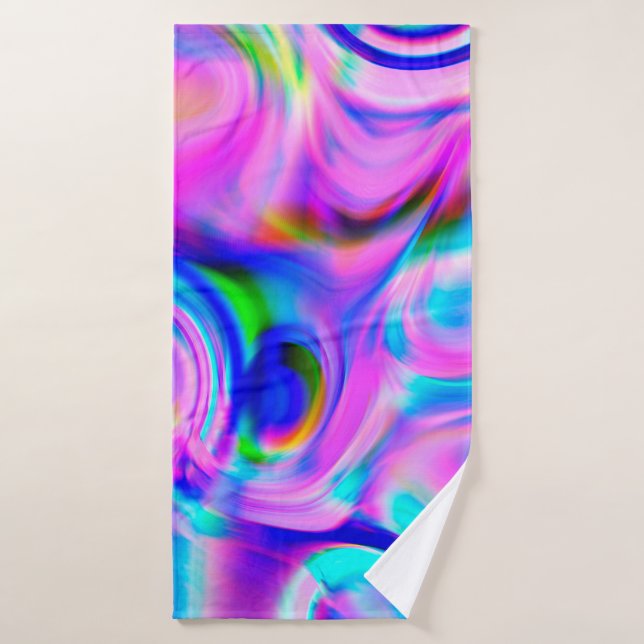 Multicolor abstract background. Colourful pattern. Bath Towel (Bath Towel)