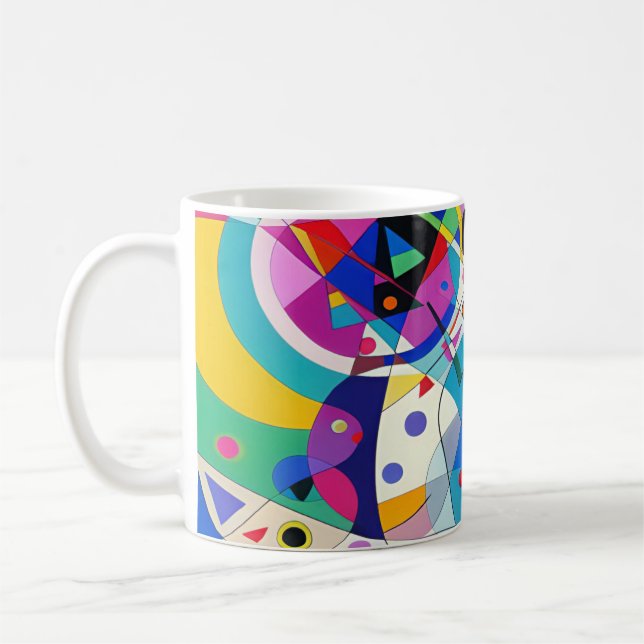 Multicolor Abstract Modern Art Design 009 Coffee Mug (Left)