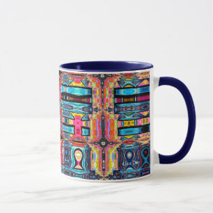 Multicolor Abstract Mug