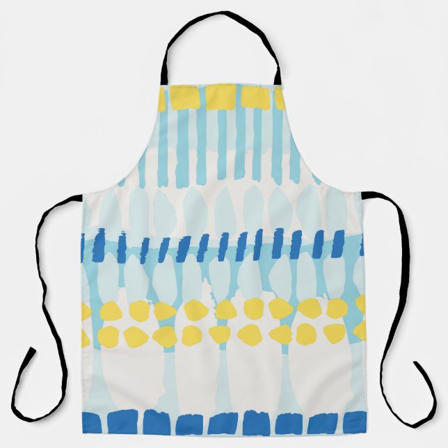 Multicolor Abstract Painted Seamless Background Apron (Front)