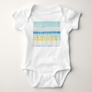 Multicolor Abstract Painted Seamless Background Baby Bodysuit