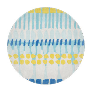 Multicolor Abstract Painted Seamless Background Cutting Board