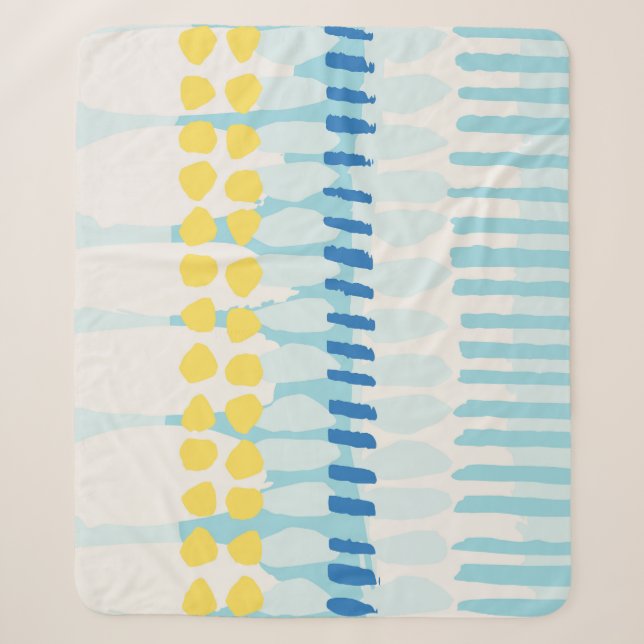 Multicolor Abstract Painted Seamless Background Sherpa Blanket (Front)
