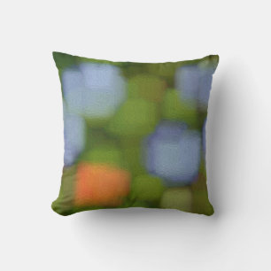 Multicolor Abstract Painting Throw Pillow