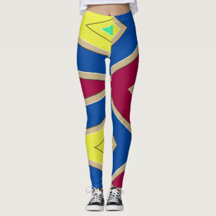 Multicolor abstract pattern "Ratti_Creative_Arts" Leggings