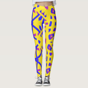 Multicolor abstract pattern "Ratti_Creative_Arts" Leggings