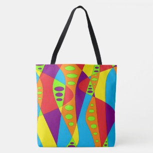 Multicolor Abstract Tote Bag