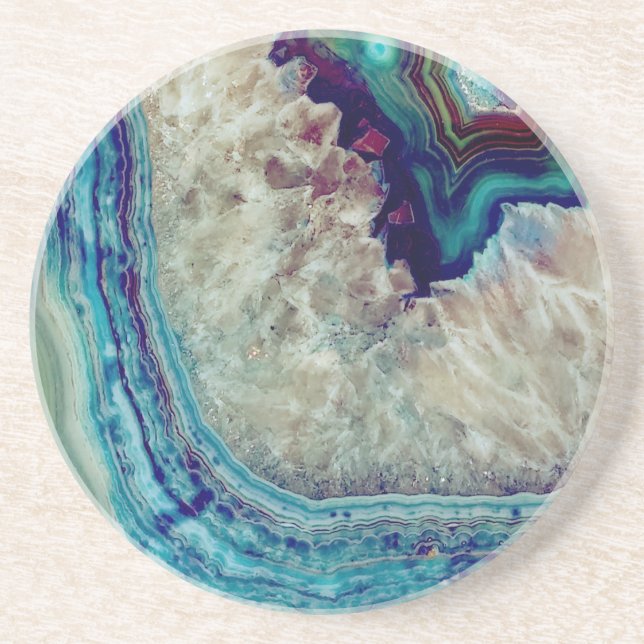 Multicolor agate coaster (Front)
