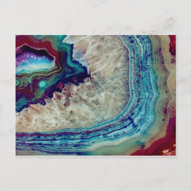 Multicolor Agate Postcard (Front)