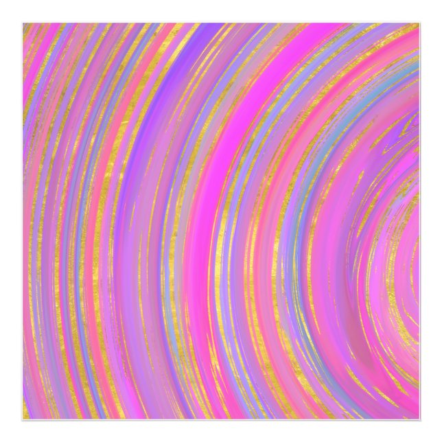 Multicolor and Gold Photo Print (Front)