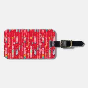 Multicolor Arrow Pattern Thunder_Cove Luggage Tag