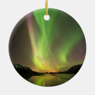 Multicolor Aurora Ceramic Ornament