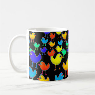 Multicolor Birds Coffee Mug