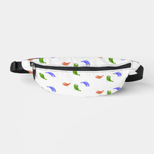 Multicolor birds fanny pack