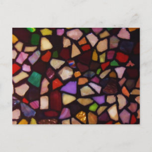 Multicolor Black Mosaic Postcard