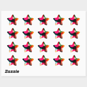 Multicolor Bokeh Party Sticker
