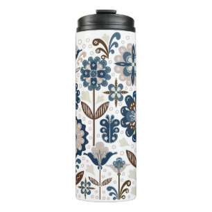 Multicolor Bouquets: Hand Drawn Thermal Tumbler