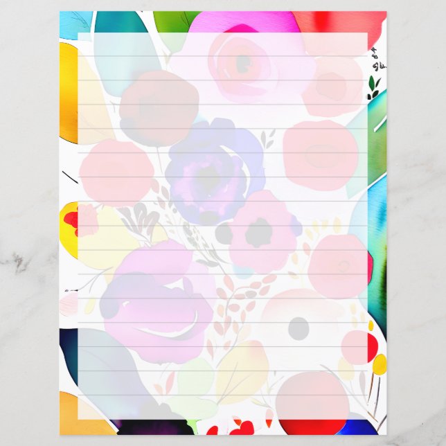 Multicolor bright floral lined (Front)
