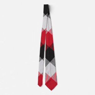 Multicolor Buffalo Plaid Christmas Tie