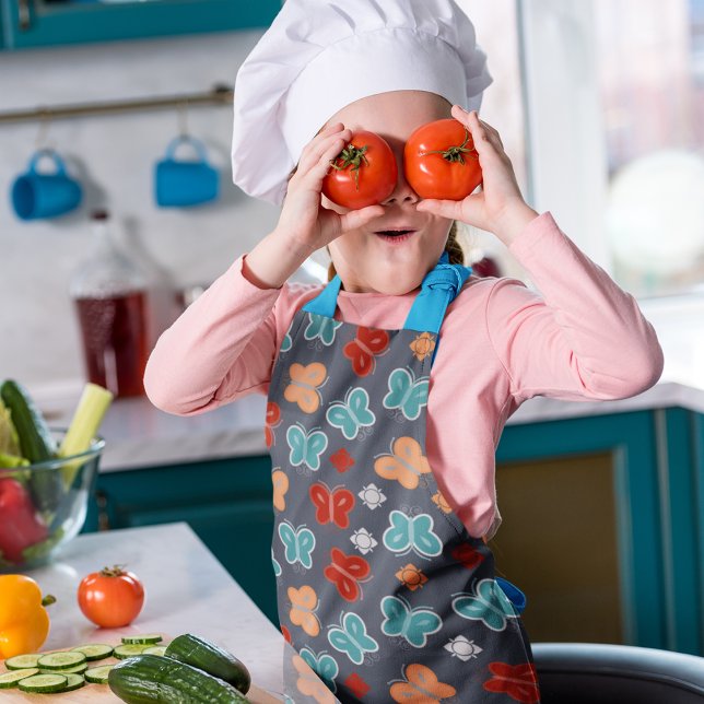 Multicolor Butterfly Apron (apron)