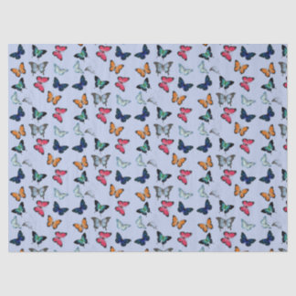 Multicolor Butterfly with Custom Background Colour Tissue Paper