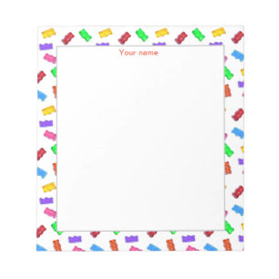 Multicolor Candy Bears Simple Notepad