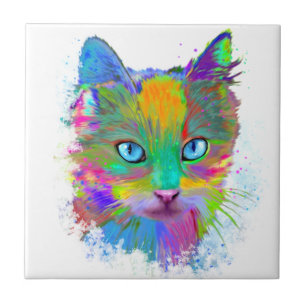 Multicolor Cat 688 Tile