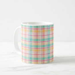 Multicolor Chequered Plaid Coffee Mug