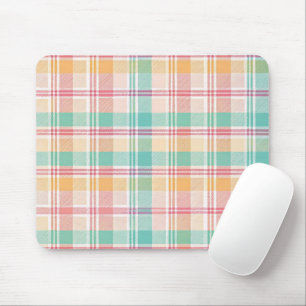 Multicolor Chequered Plaid Mouse Pad