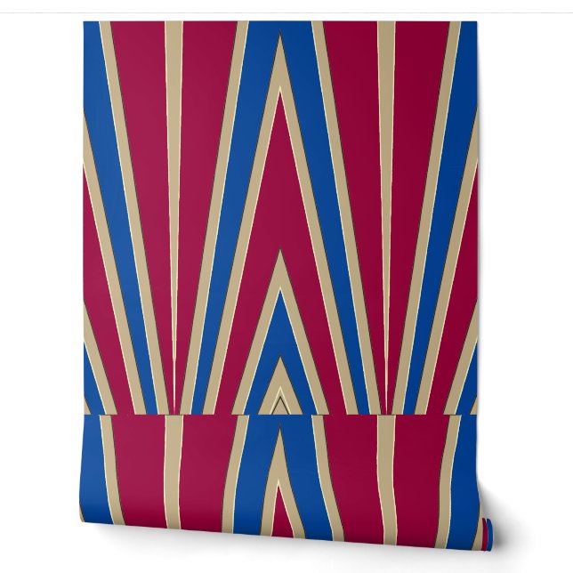 Multicolor chevron pattern "Ratti_Creative_Arts" Wallpaper (Unrolling)