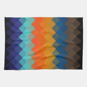 Multicolor Chevron Seamless Pattern 3 Kitchen Towel