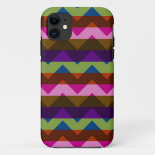 Multicolor Chevron Zigzag Stripe Pattern 6 iPhone 11 Case