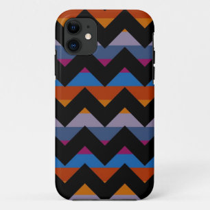 Multicolor Chevron Zigzag Stripe Pattern iPhone 11 Case