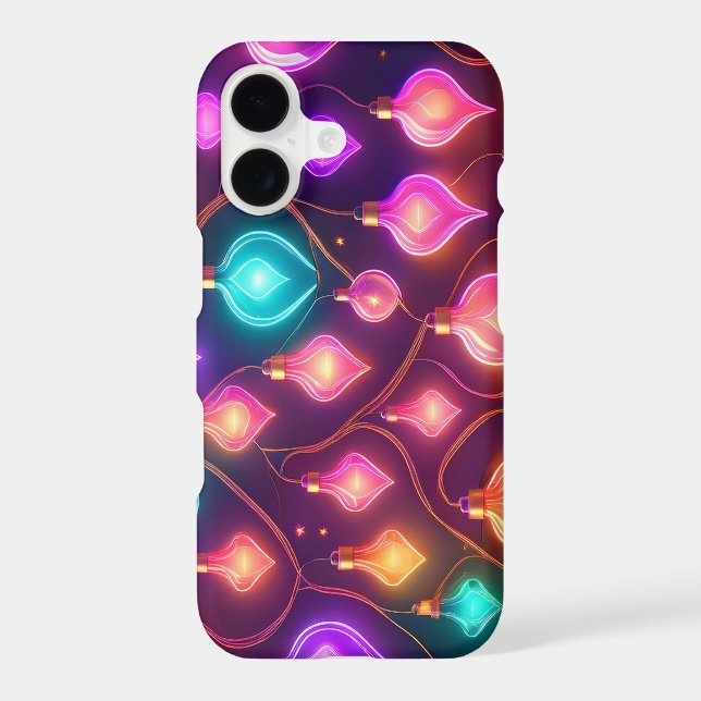 Multicolor Christmas Lights Patterned (Back)