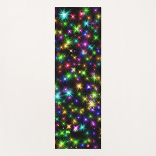 Multicolor Christmas Star Rays-57191 Yoga Mat