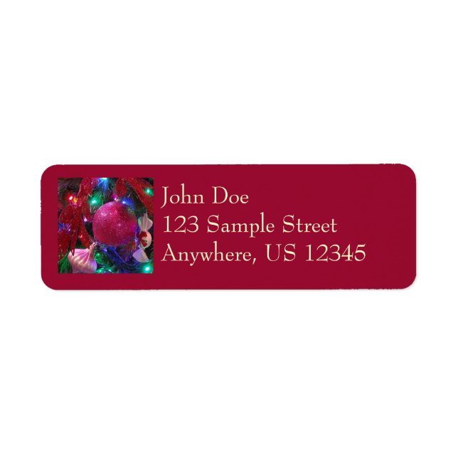 Multicolor Christmas Tree Colourful Holiday (Front)