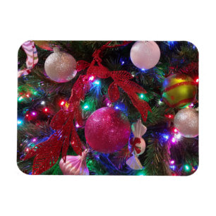 Multicolor Christmas Tree Colourful Holiday Magnet