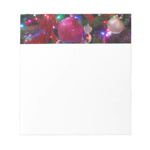 Multicolor Christmas Tree Colourful Holiday Notepad