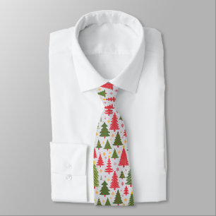Multicolor Christmas Tree Tie