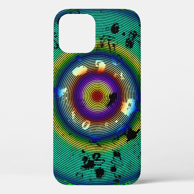Multicolor Circled Pattern Case-Mate iPhone Case (Back)