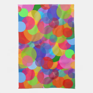 Multicolor Circles & Dots Kitchen Towel