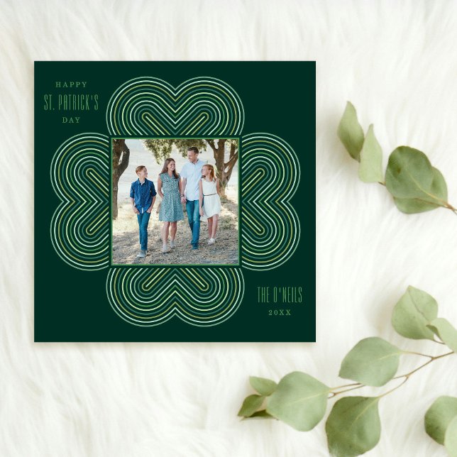 Multicolor Clover St. Patrick's Day Card - Green (Creator Uploaded)