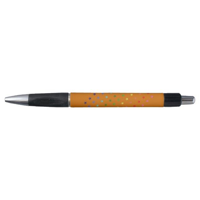 Multicolor Crayon Stars Pen (Front)