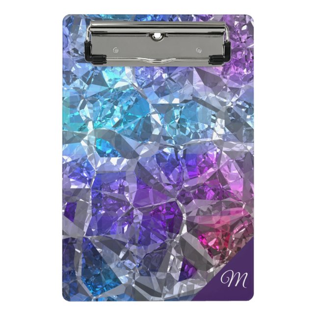 Multicolor Crystal Mini Clipboard (Front)